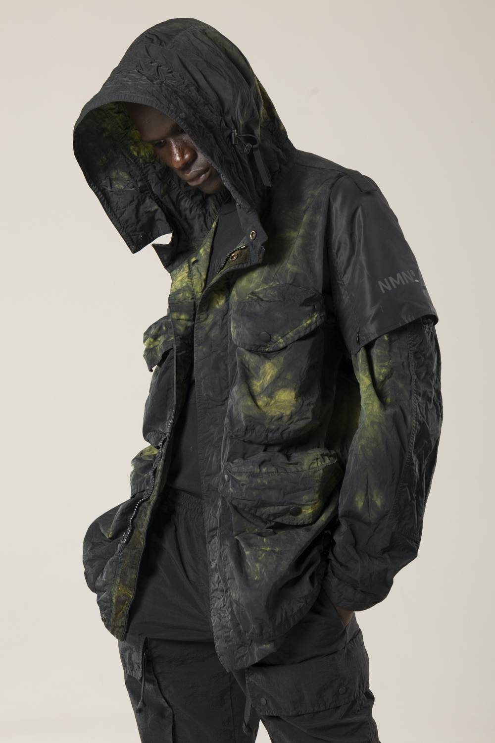 NemeN NMN_E22225_158 [TAPS TIE DYE MULTI-POCKET JKT] Sconti questo mese