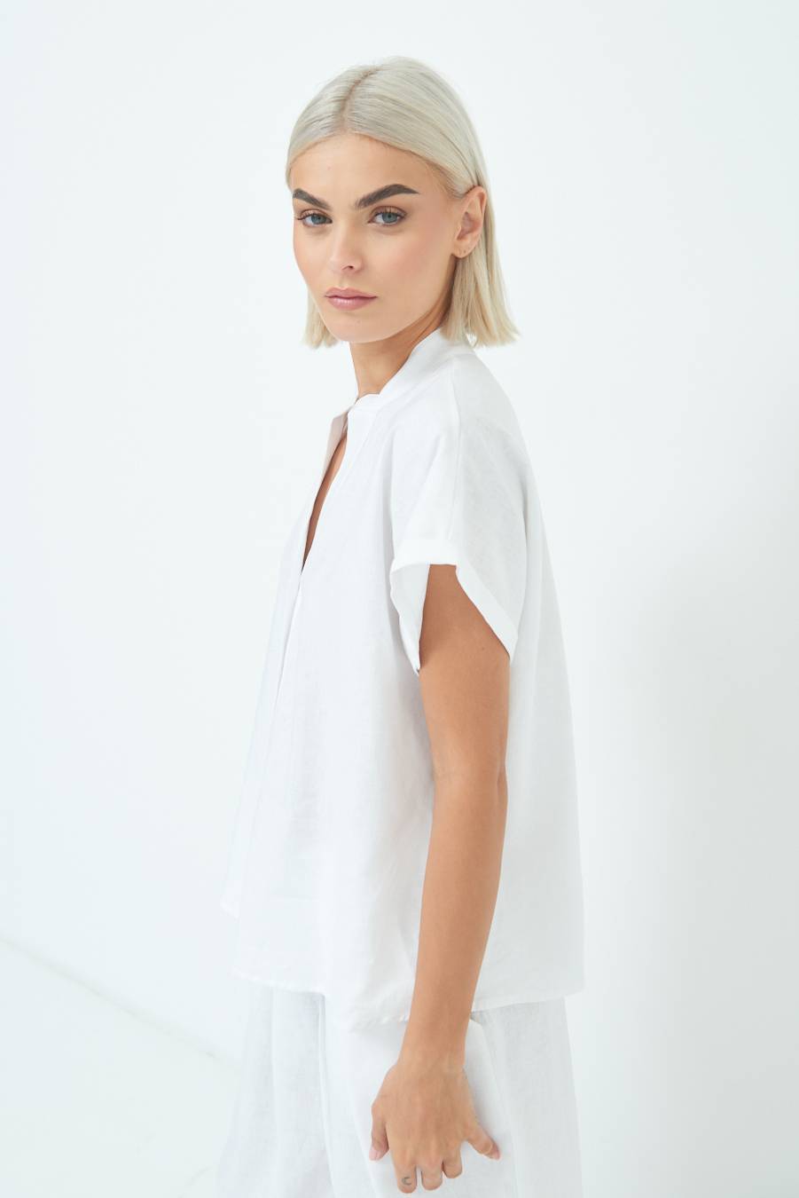 Kikisix CAMICIA MANICA ALETTA PANNA Italy
