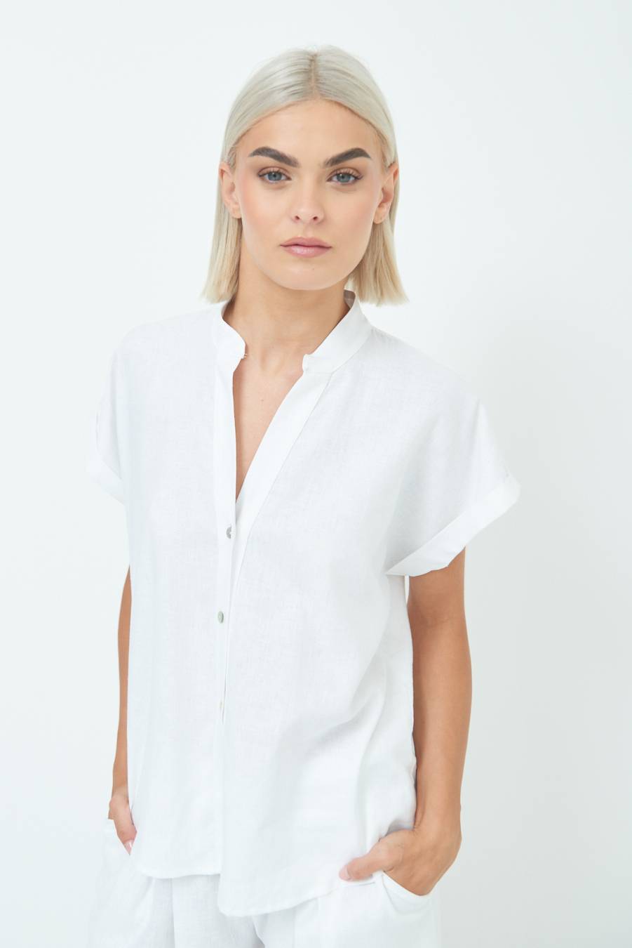 Kikisix CAMICIA MANICA ALETTA PANNA Italy