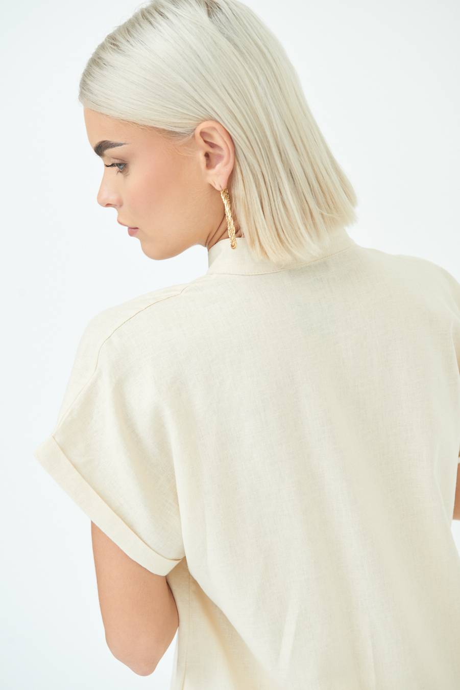 Kikisix CAMICIA MANICA ALETTA NATURALE Italia