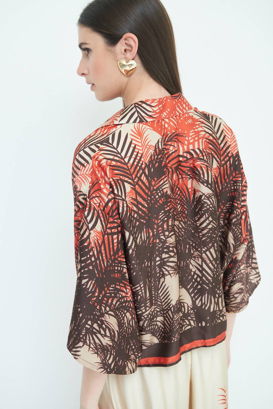 Kikisix CAMICIA FANTASIA BALZA MORO/ARANCIO Promozione