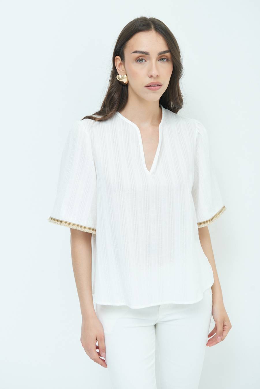 Kikisix CASACCA CON INSERTO ORO BIANCO 2025