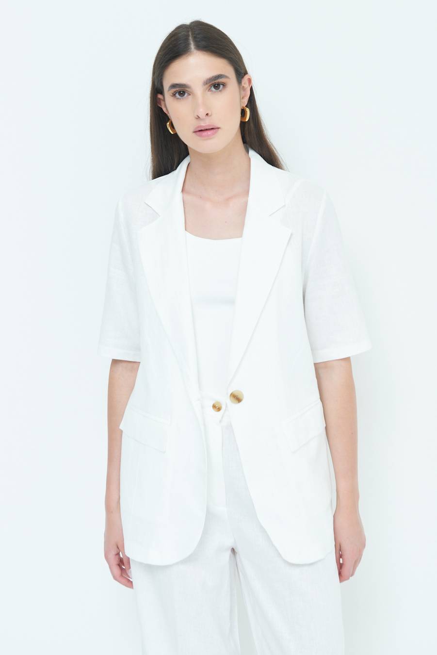Kikisix GIACCA MEZZA MANICA BIANCO Offerte
