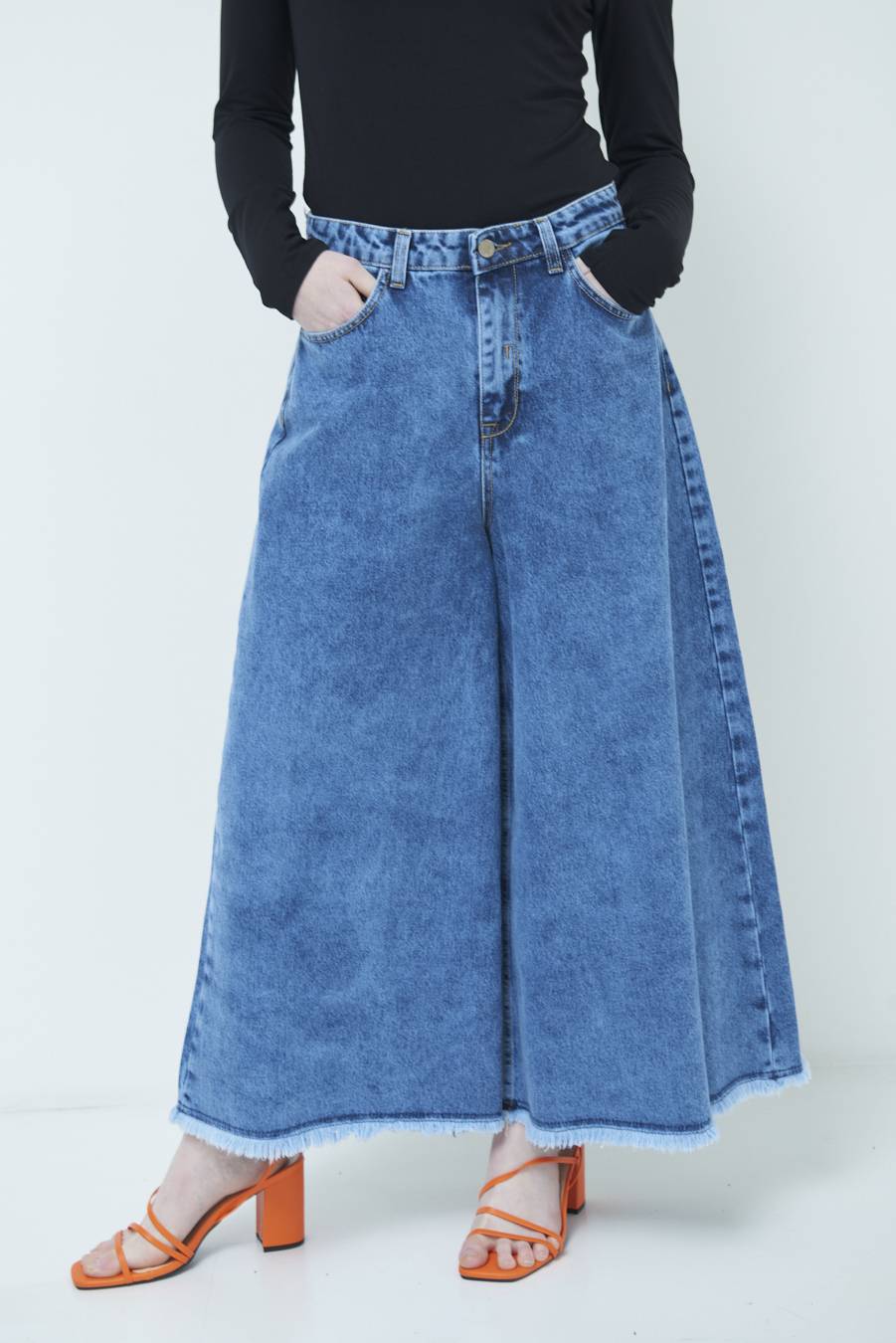 Kikisix PANTAGONNA MARMORIZZATO JEANS Vendita