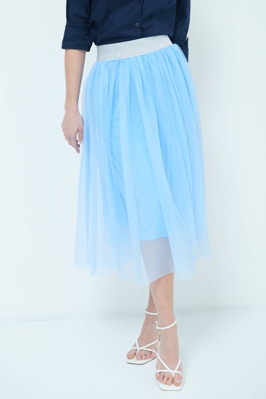 Kikisix GONNA TULLE CELESTE Offerta