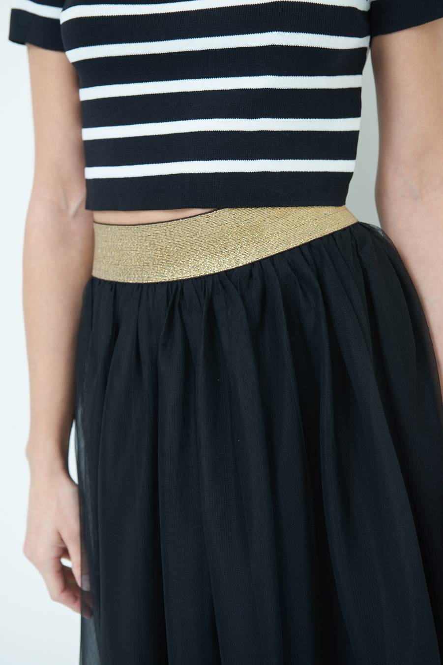 Kikisix GONNA TULLE NERO Economico