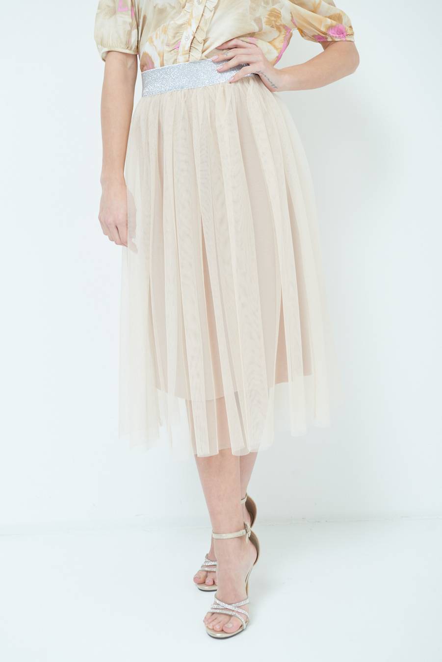 Kikisix GONNA TULLE BEIGE Online