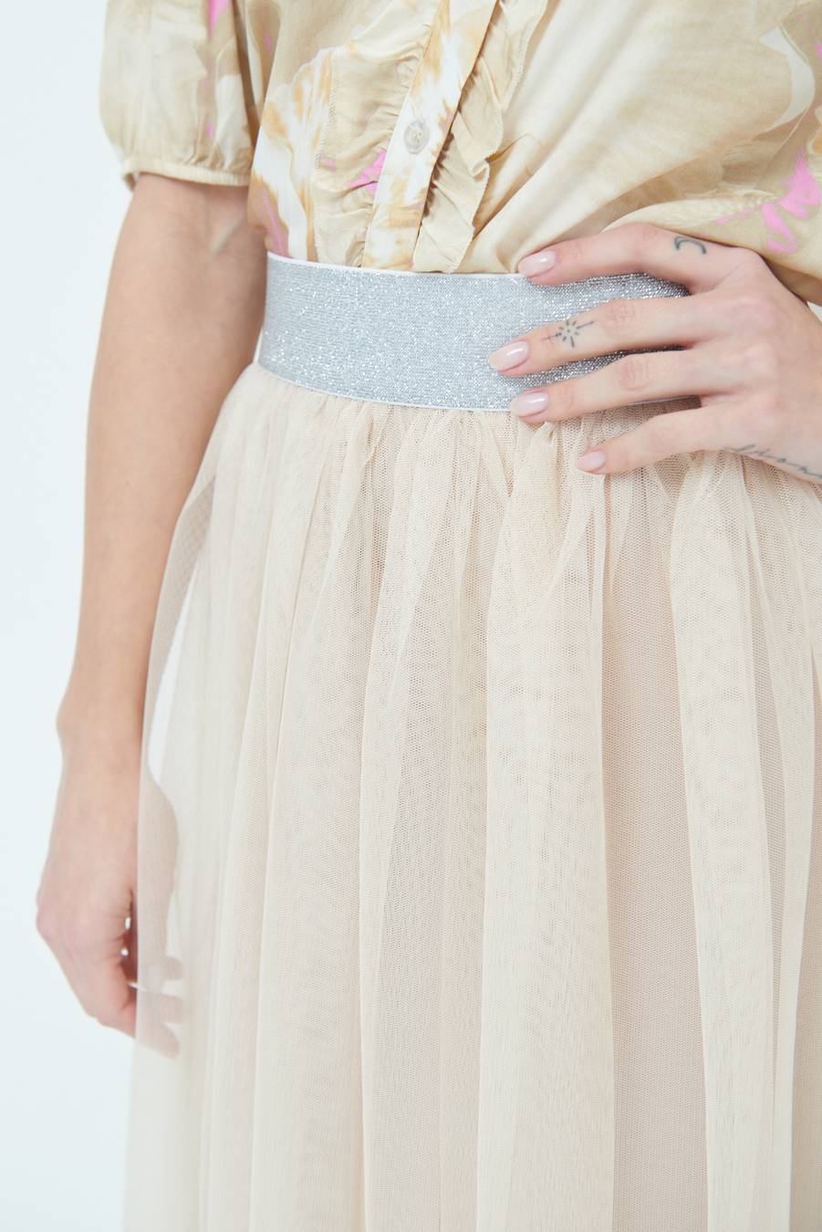 Kikisix GONNA TULLE BEIGE Online