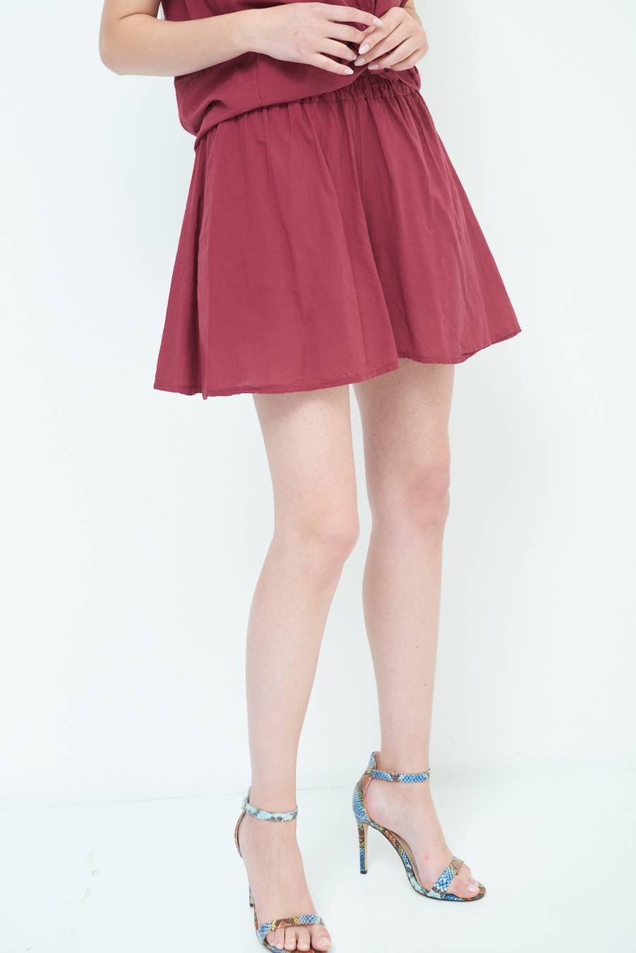 Kikisix SHORTS CON TASCHE ROSSO INDIA Saldi Di Fabbrica