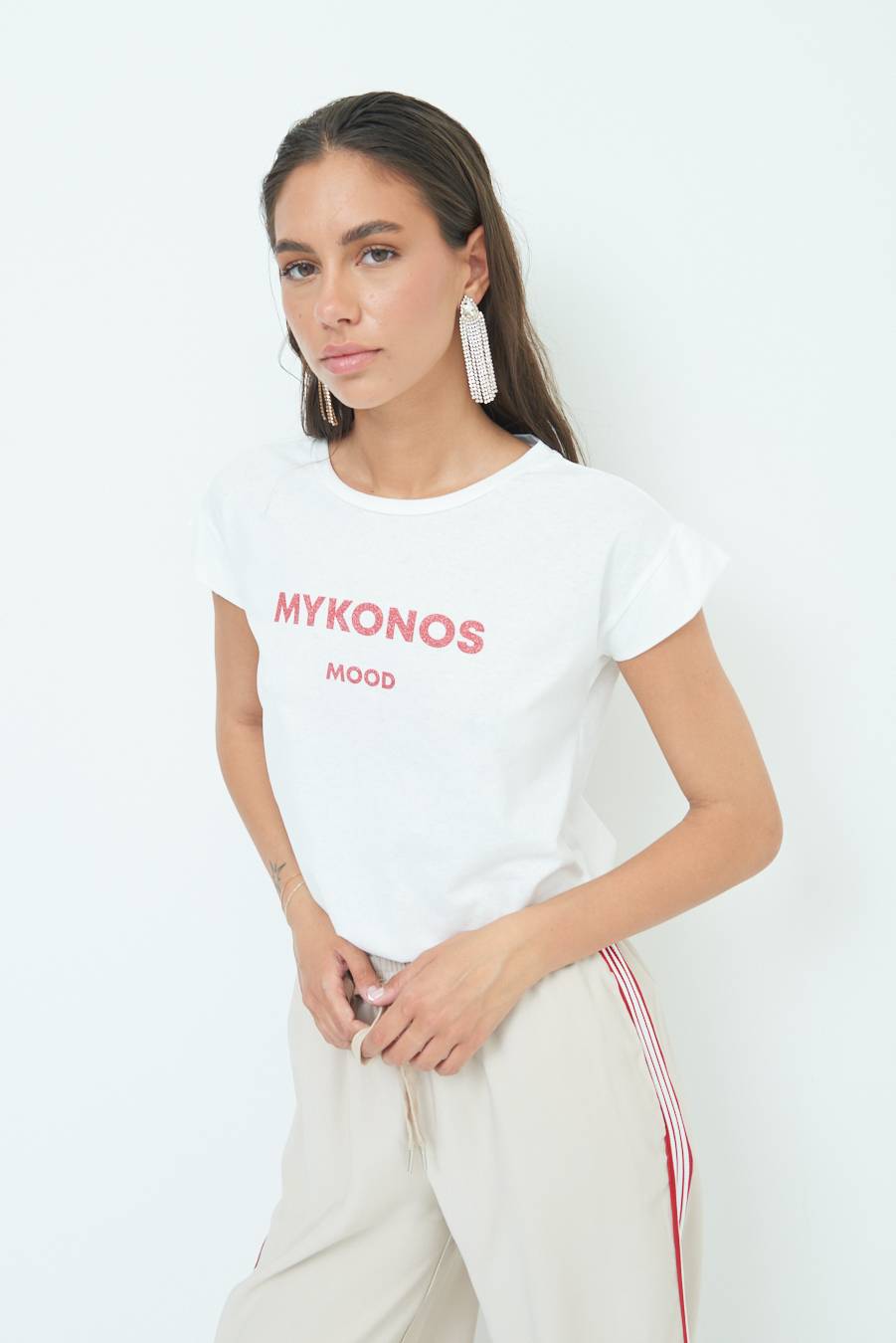 Kikisix T-SHIRT ''MYKONOS'' ROSSO Flash Sale