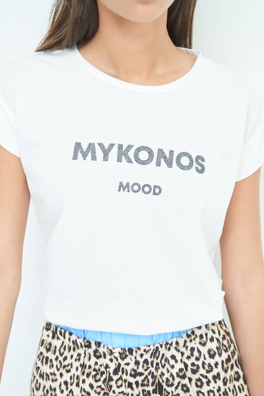 Kikisix T-SHIRT ''MYKONOS'' NERO Offerta esclusiva