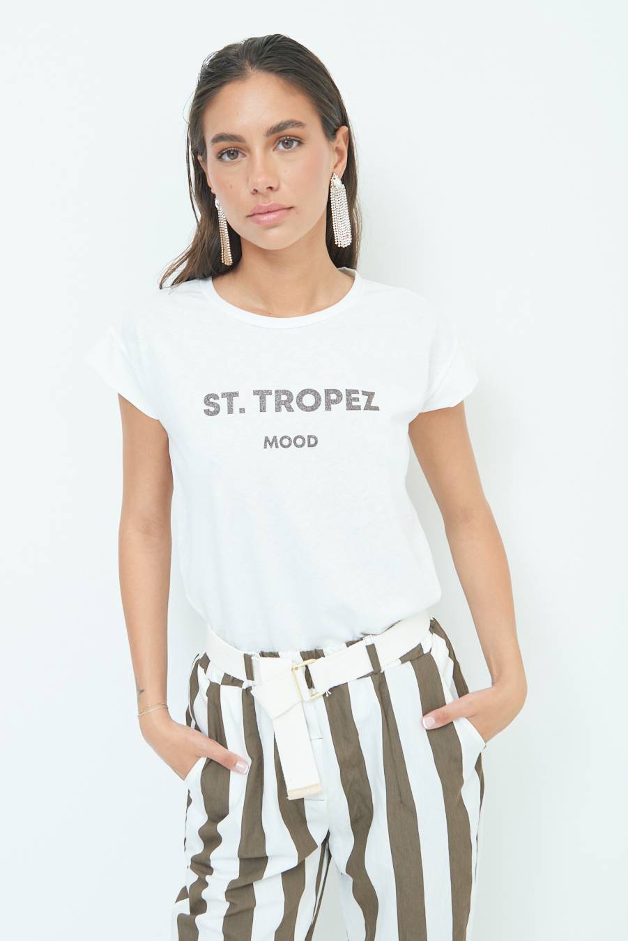 Kikisix T-SHIRT ''ST.TROPEZ'' CIOCCOLATO Black Friday