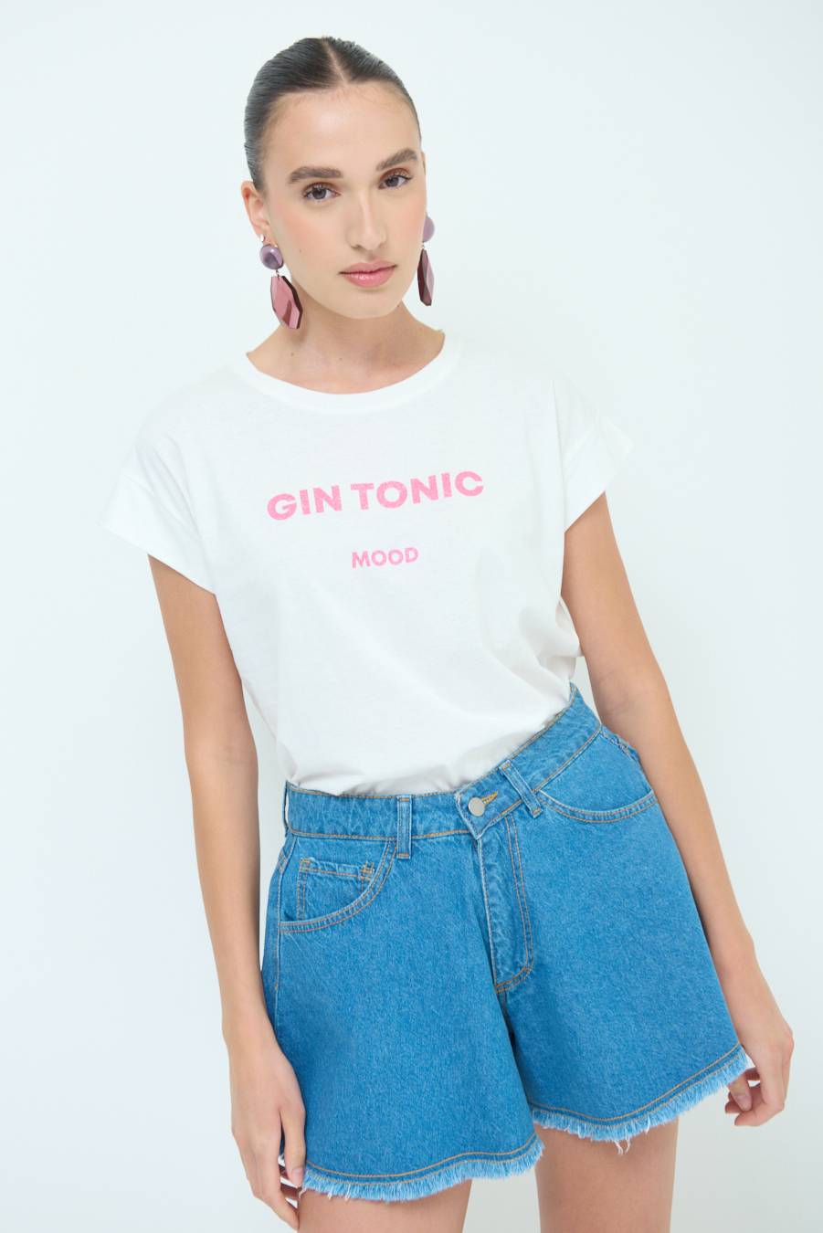 Kikisix T-SHIRT ''GIN TONIC'' BUBBLE Vendita calda