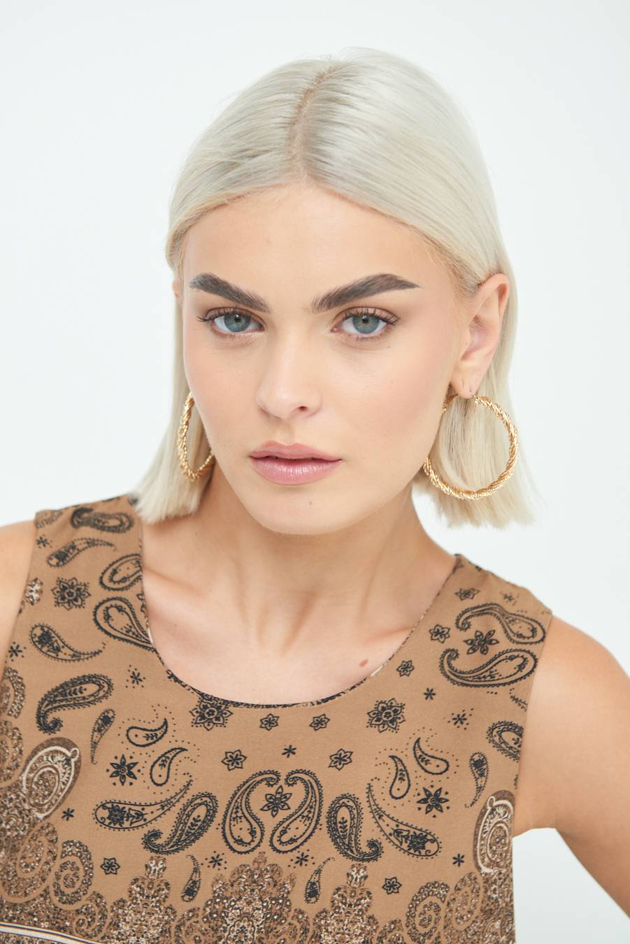 Kikisix CROP TOP STAMPA CAMMELLO Online Outlet
