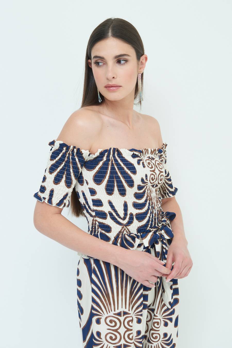 Kikisix TOP ETNICO VISCOSA BLU Offerte giornaliere