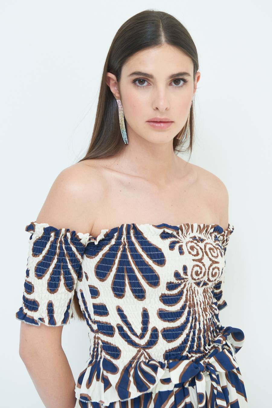 Kikisix TOP ETNICO VISCOSA BLU Offerte giornaliere