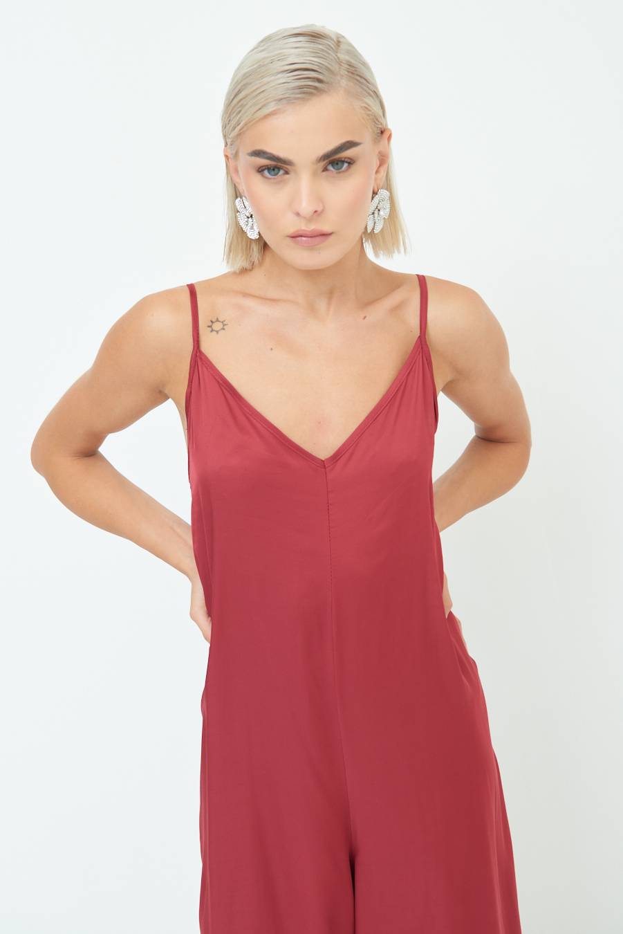 Kikisix TUTA PALAZZO RASO ROSSO INDIA Offerta speciale della fabbrica