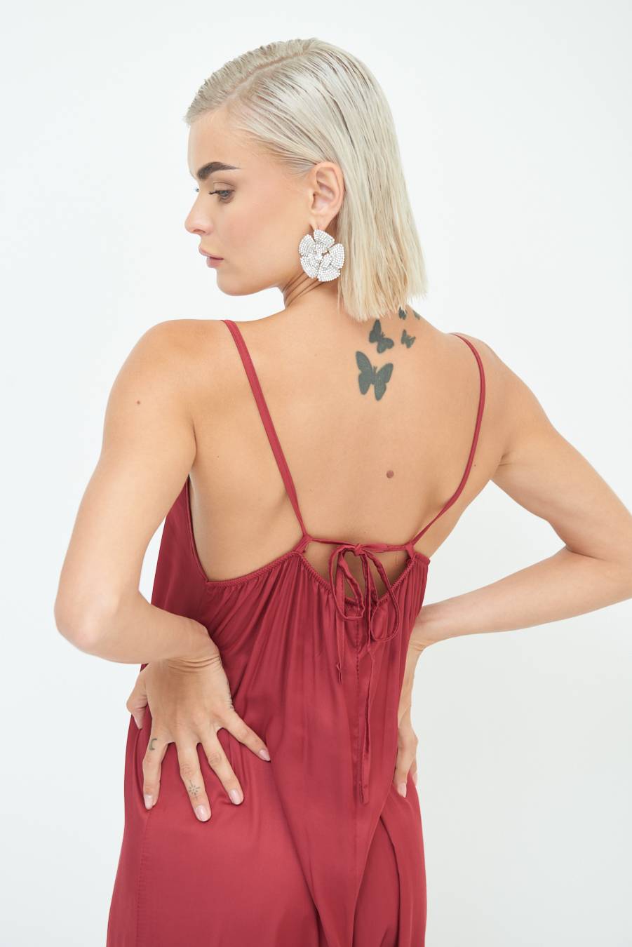 Kikisix TUTA PALAZZO RASO ROSSO INDIA Offerta speciale della fabbrica