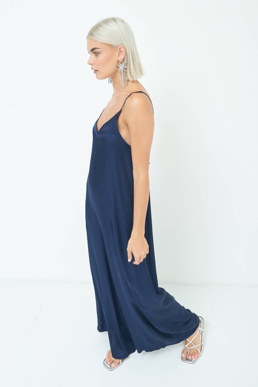 Kikisix TUTA PALAZZO RASO BLU Fino al 55% di sconto
