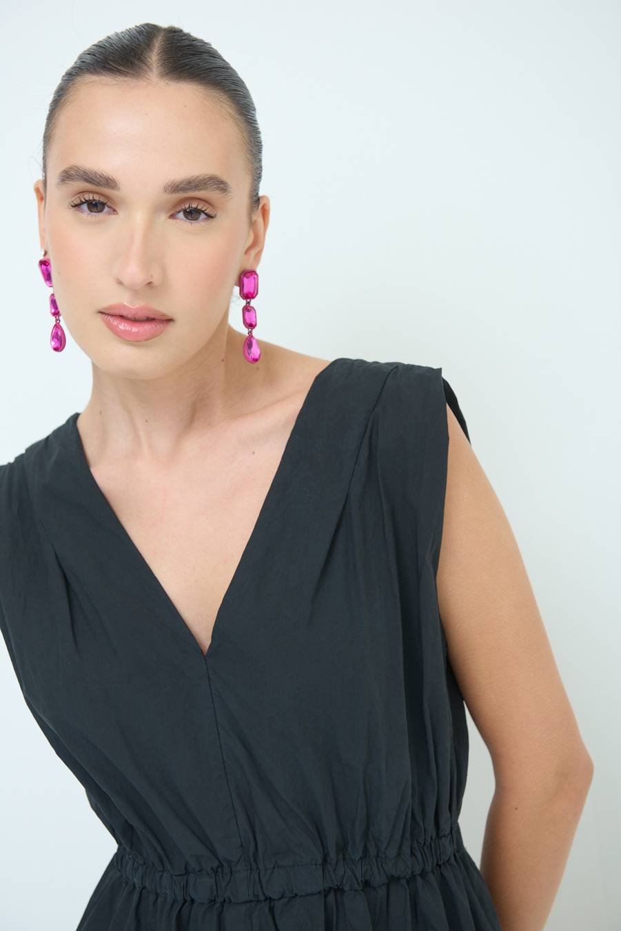 Kikisix ABITO MIDI CON ELASTICO NERO Esporta salva