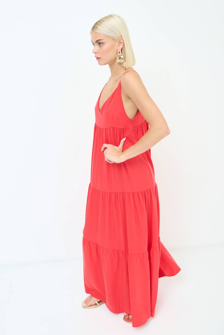 Kikisix ABITO AMPIO MAXI ROSSO Italy