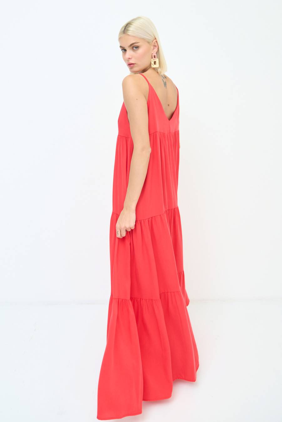 Kikisix ABITO AMPIO MAXI ROSSO Italy
