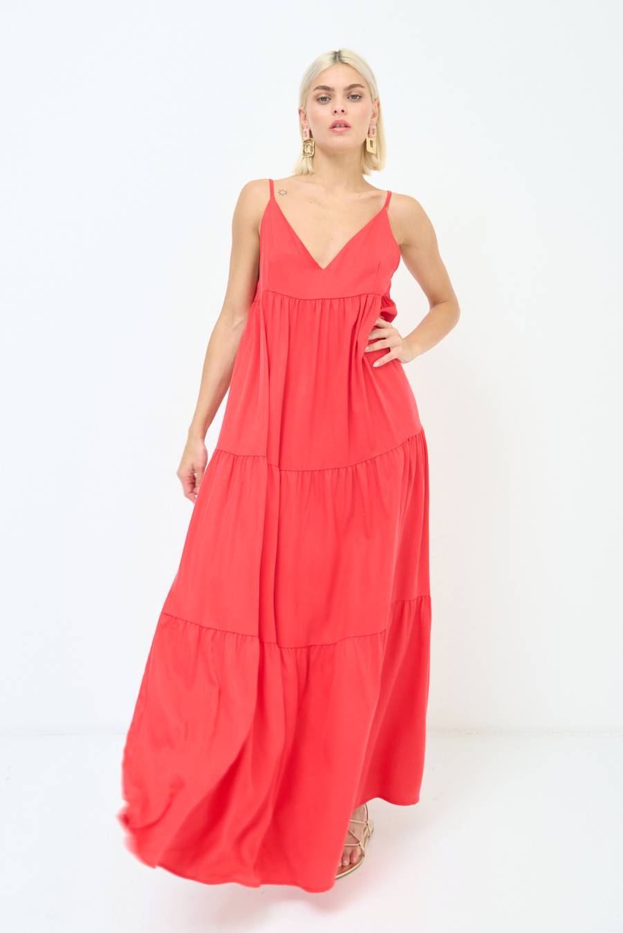 Kikisix ABITO AMPIO MAXI ROSSO Italy