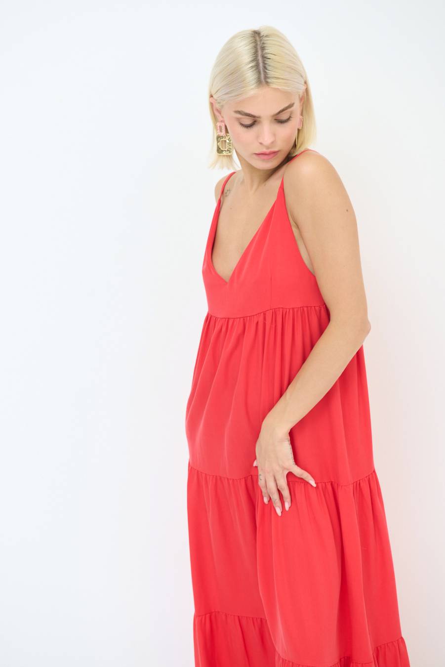 Kikisix ABITO AMPIO MAXI ROSSO Italy