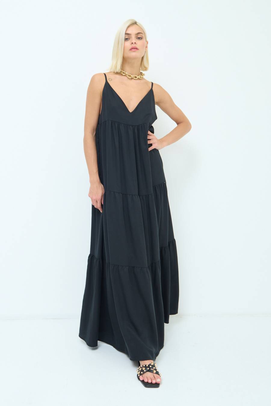 Kikisix ABITO AMPIO MAXI NERO Italia