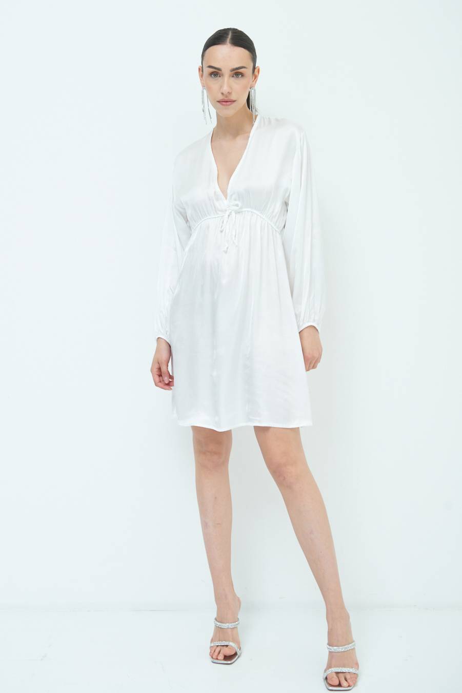 Kikisix ABITO COULICE RASO VISCOSA BIANCO Shopping Online