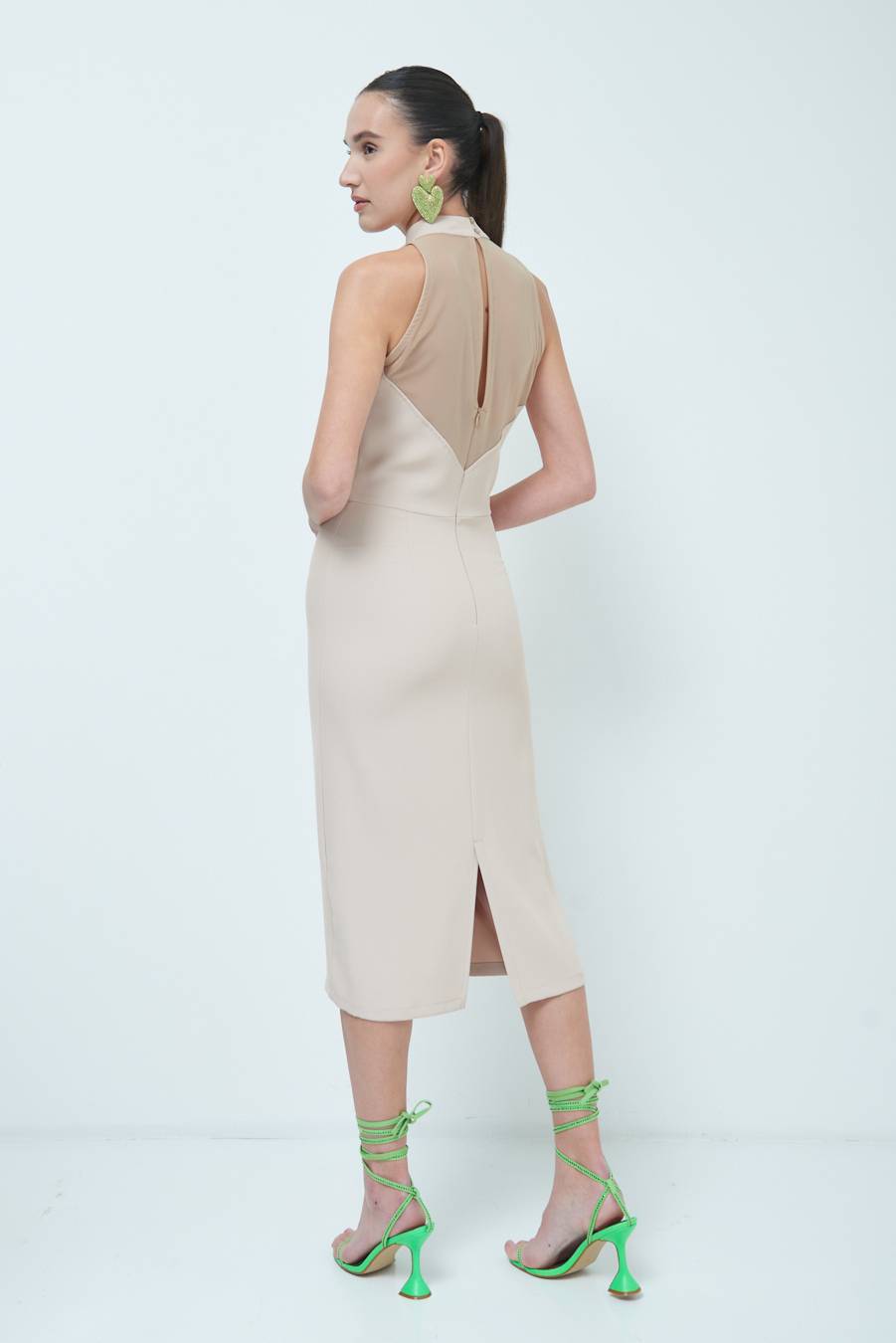 Kikisix VESTITO CADI+RETE CAMMELLO Offerte