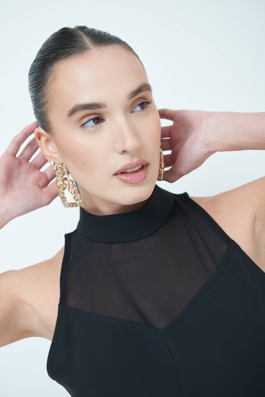 Kikisix VESTITO CADI+RETE NERO Hotsell