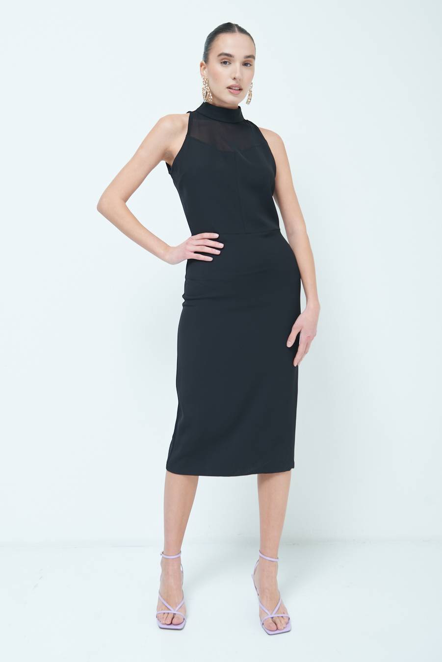 Kikisix VESTITO CADI+RETE NERO Hotsell