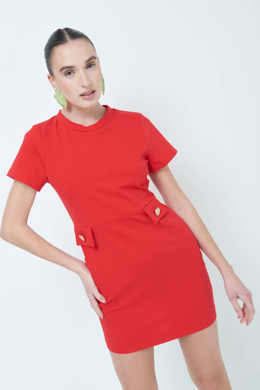 Kikisix ABITO CHANEL P.MILANO ROSSO Vendita Calda