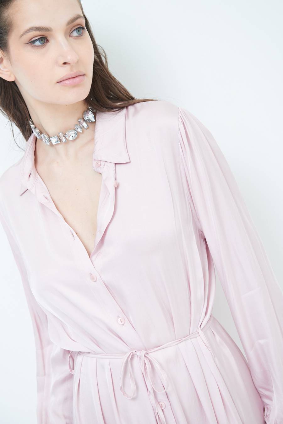 Kikisix ABITO RASO VISCOSA ROSA Vendite Flash