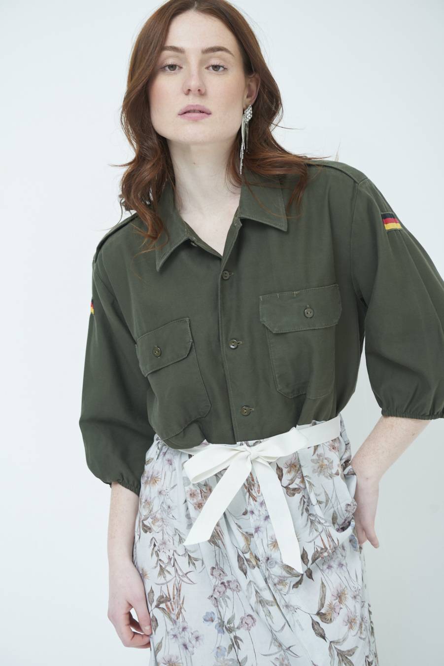 Kikisix ABITO GONNA FANTASIA VINTAGE GRIGIO Offerta speciale