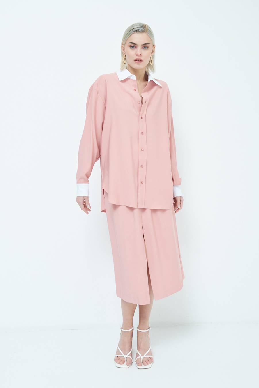 Kikisix CAMICIA COLLETTO B.CO CIPRIA Liquidazione