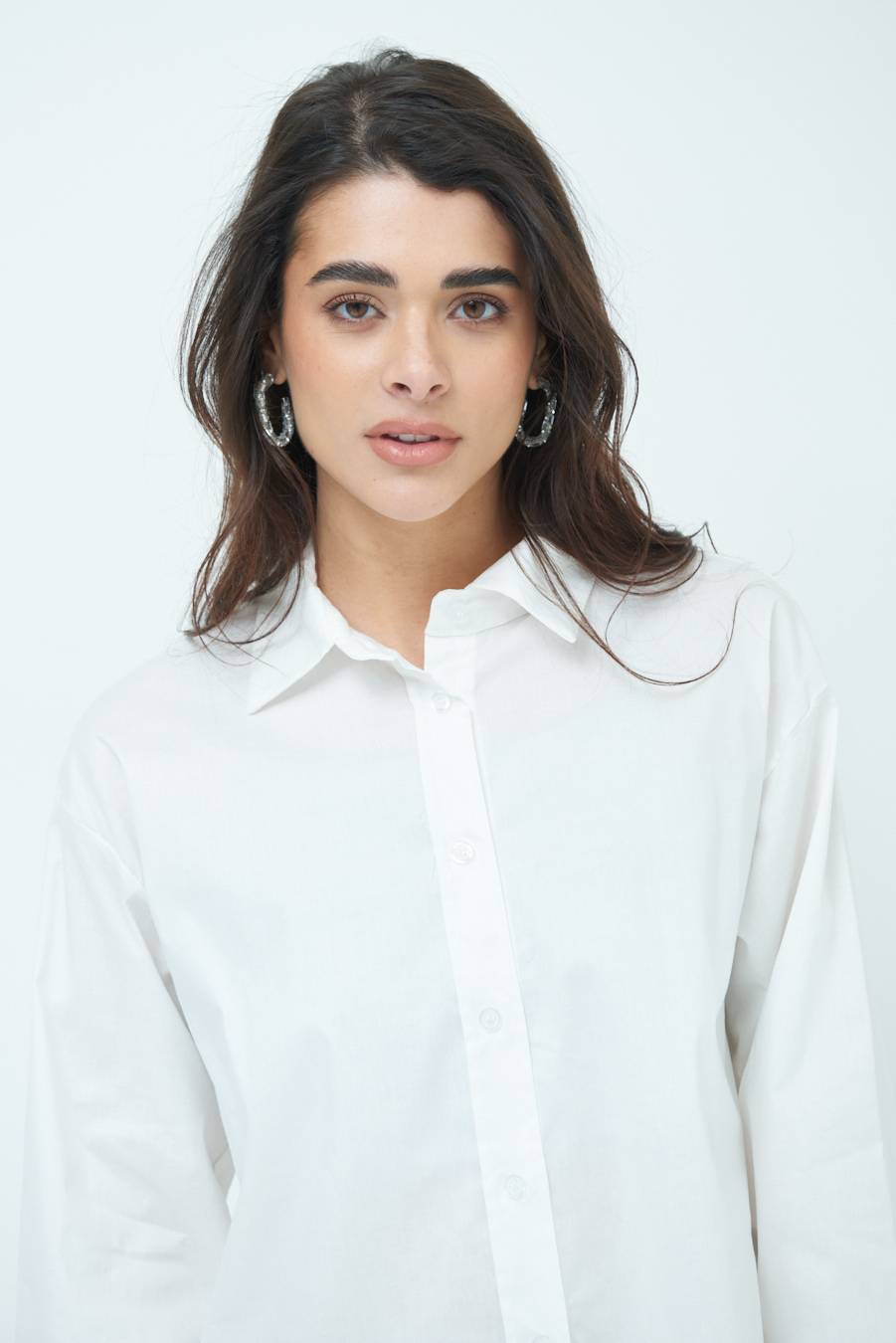 Kikisix CAMICIA MANICA AMPIA BIANCO Ritorno libero