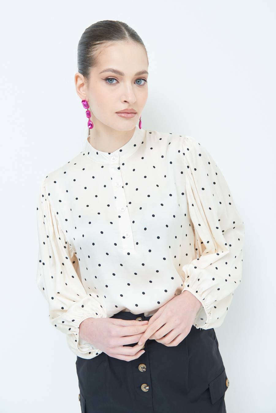 Kikisix CASACCA POIS RASO NERO Black Friday Prezzi