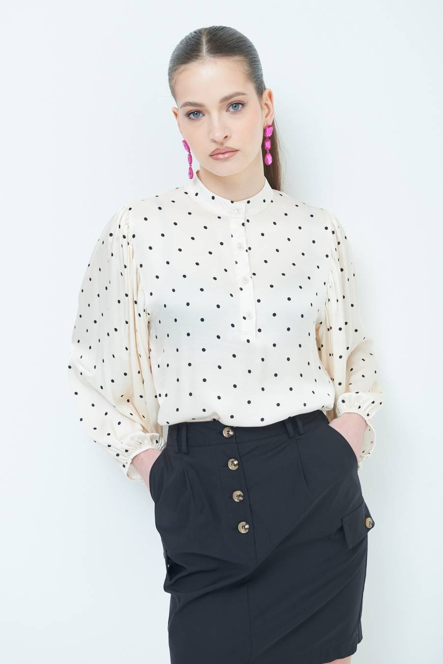 Kikisix CASACCA POIS RASO NERO Black Friday Prezzi