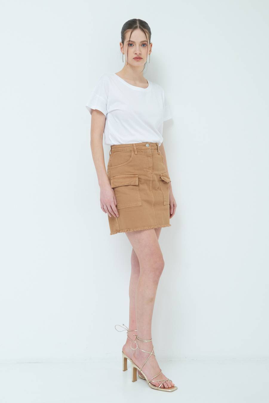 Kikisix MINIGONNA BEIGE Presa