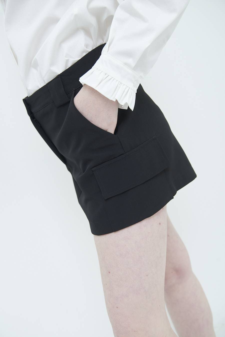 Kikisix PANTAGONNA CARGO CADI NERO Offerte