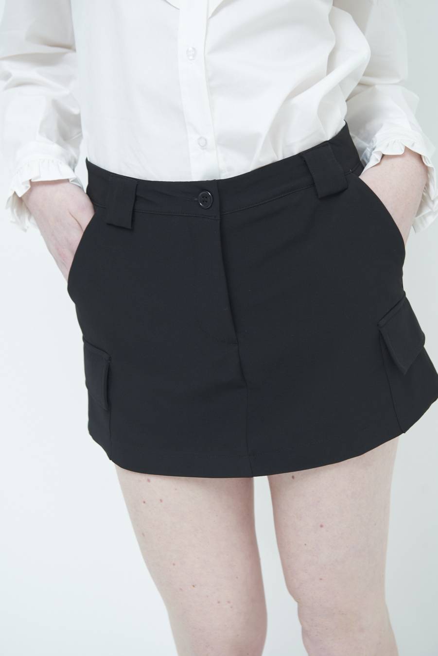 Kikisix PANTAGONNA CARGO CADI NERO Offerte