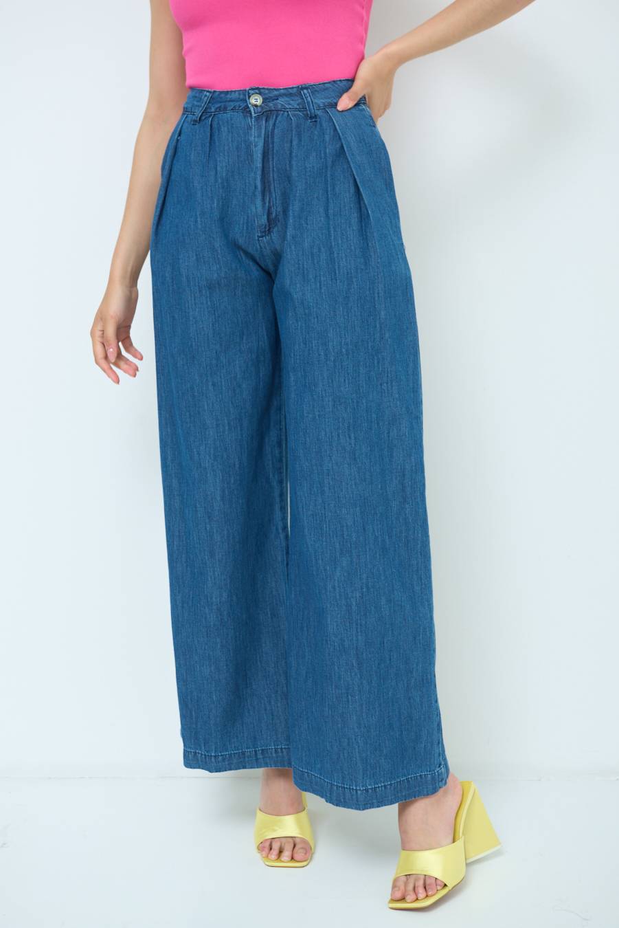 Kikisix PANTALONE CHAMBRAY PINCES JEANS Vendite stagionali