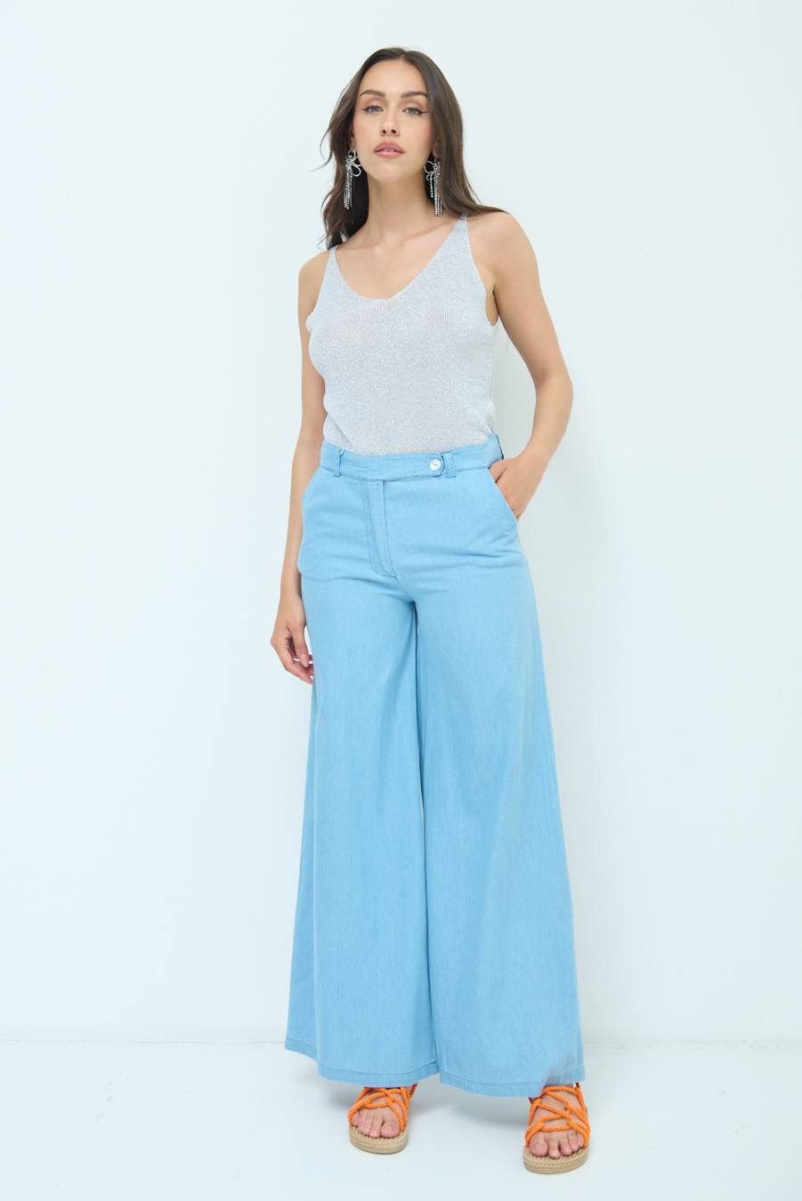 Kikisix PANTA ZAMPA MAXI BLU CHIARO Offerta San Valentino