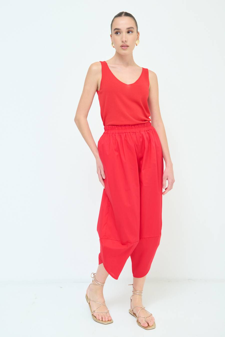 Kikisix PANTALONE OVER ROSSO Offerta temporanea
