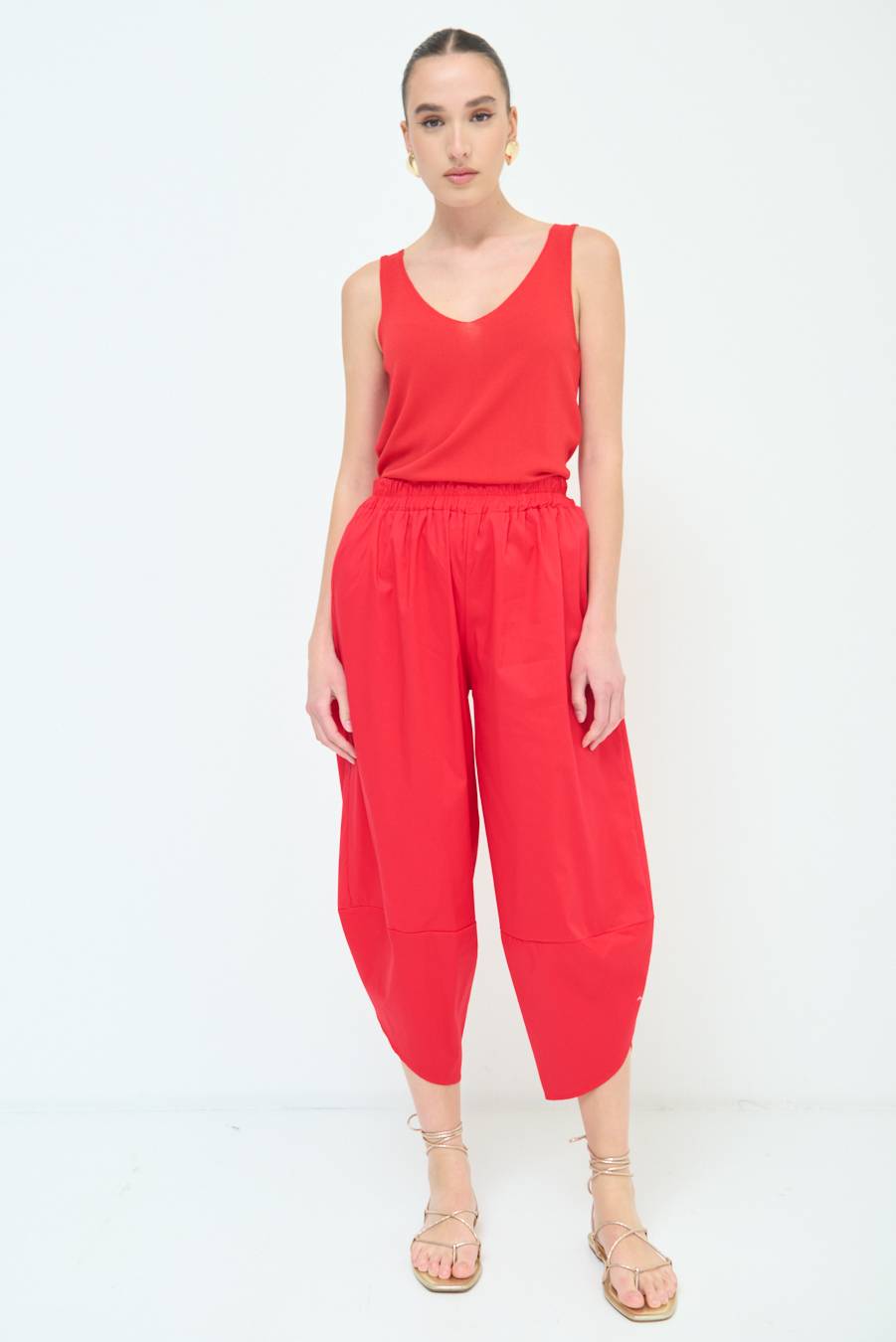 Kikisix PANTALONE OVER ROSSO Offerta temporanea