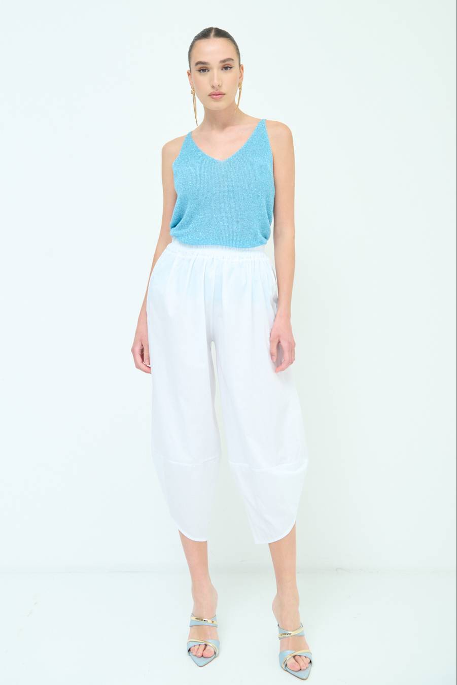 Kikisix PANTALONE OVER BIANCO Lightning offer