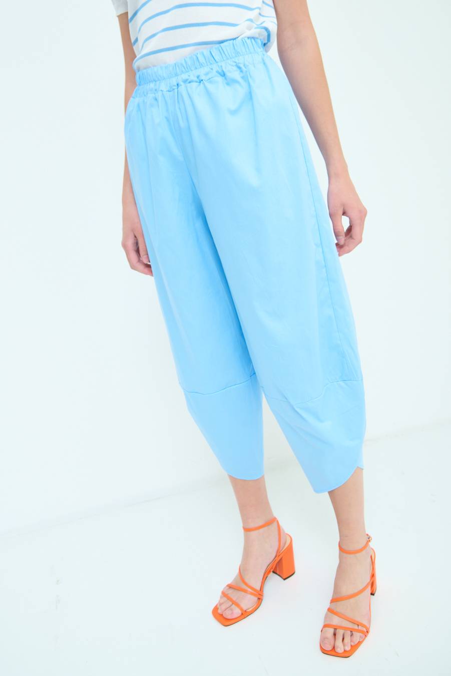 Kikisix PANTALONE OVER AZZURRO Grandi sconti