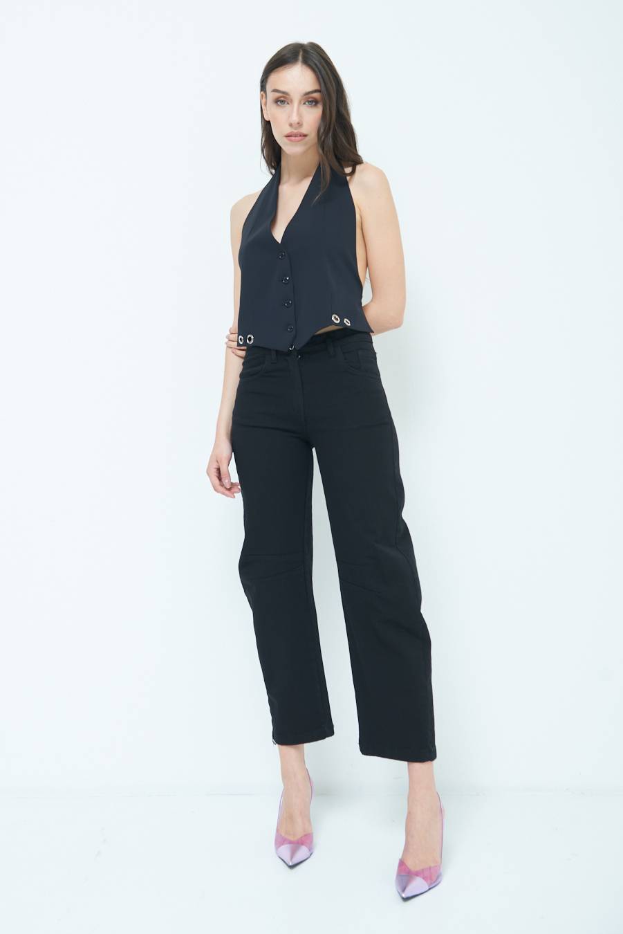 Kikisix PANTALONE LINEA UOVO NERO Comprane uno, ottenene uno gratis